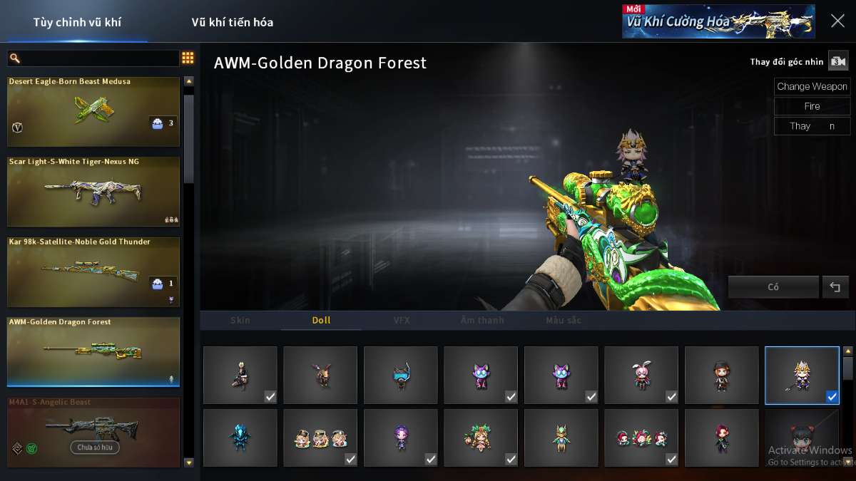shop acc cf uy tin gia re